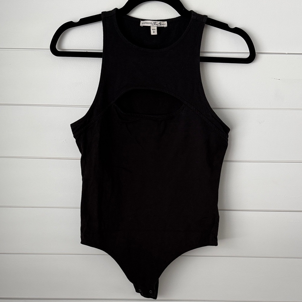 Express Black Cutout Bodysuit